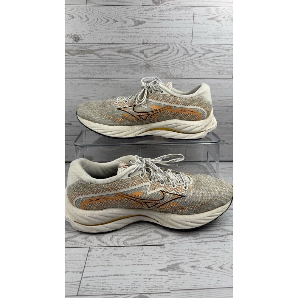 Mizuno Wave Rider 27 Womens Running Shoes Size 9 Peach Gray #116 - Picture 2 of 8